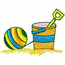Kids And Toys Embroidery Design 2